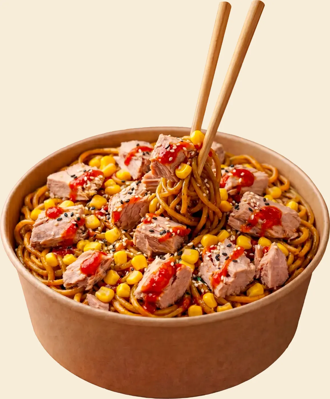 Ton Balıklı Noodle